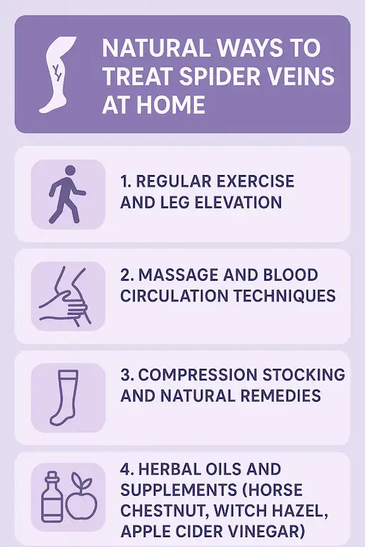 Get Rid of Spider Veins Naturally