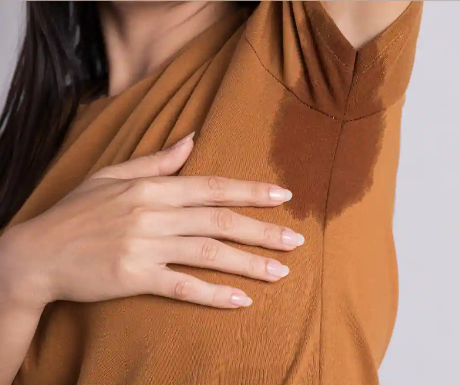 sweating armpit