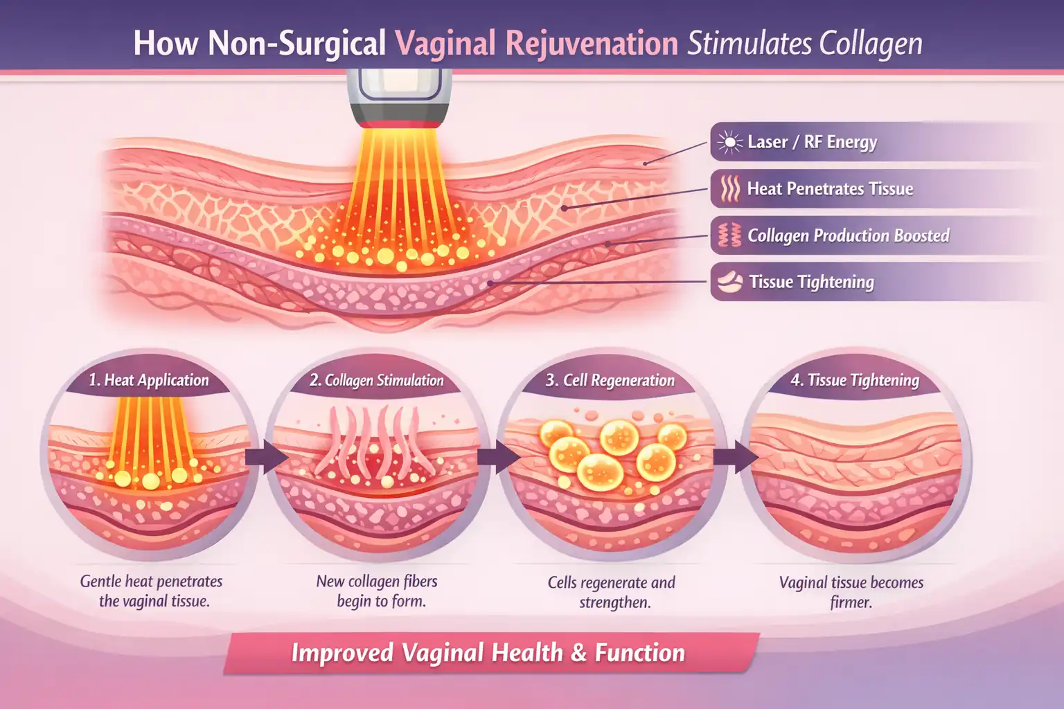 illustration vaginal rejuvenation process